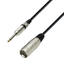 AH Mik.Kabel XLR - 6.3 mm 2p - 1,0 m XLR Han - 6.3mm 2p Han
